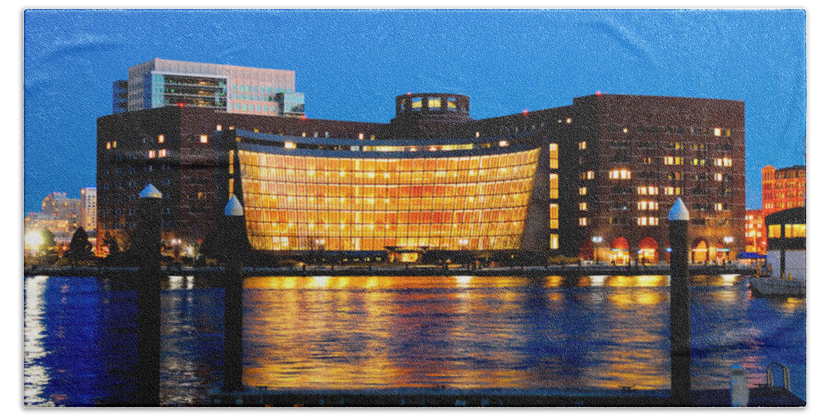 John Joseph Moakley Us Courthouse Beach Towel featuring the photograph John Joseph Moakley US Courthouse by Greg Fortier