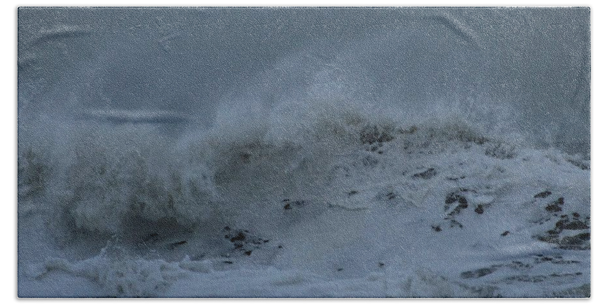 Water Beach Towel featuring the photograph Juno's Fury by Robert Banach