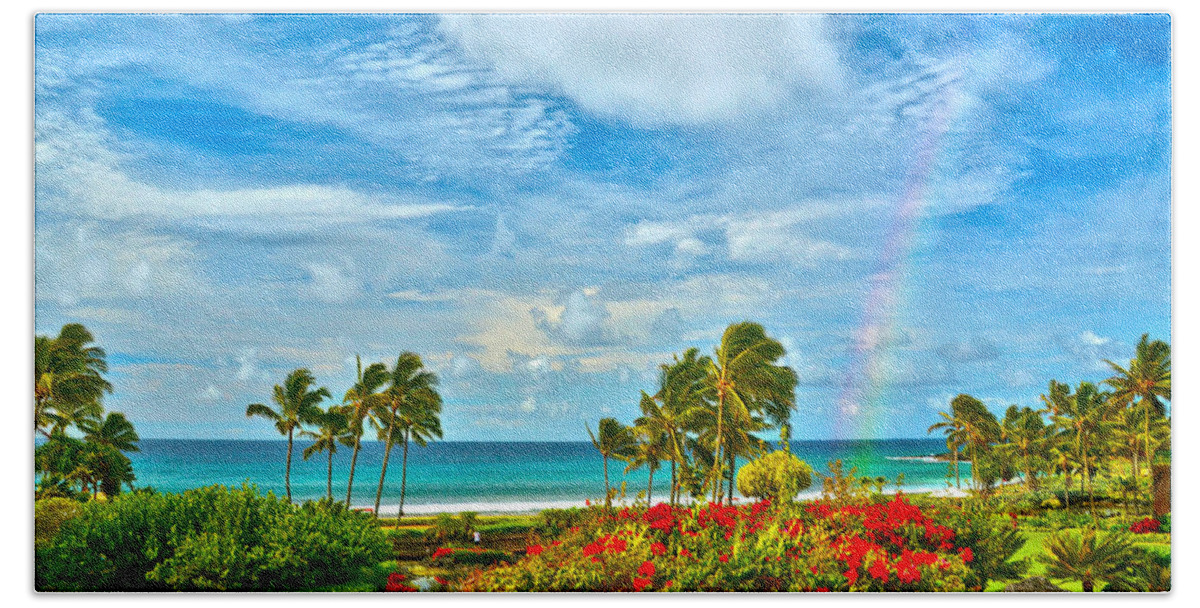 Hawaii Beach Sheet featuring the photograph Kauai Bliss by Marie Hicks