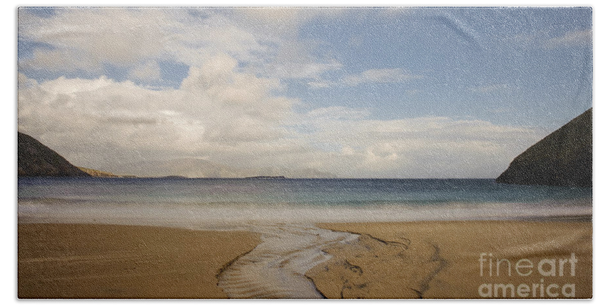 Achill Beach Towel featuring the photograph Keem Strand On Achill Island, Ireland by John Shaw