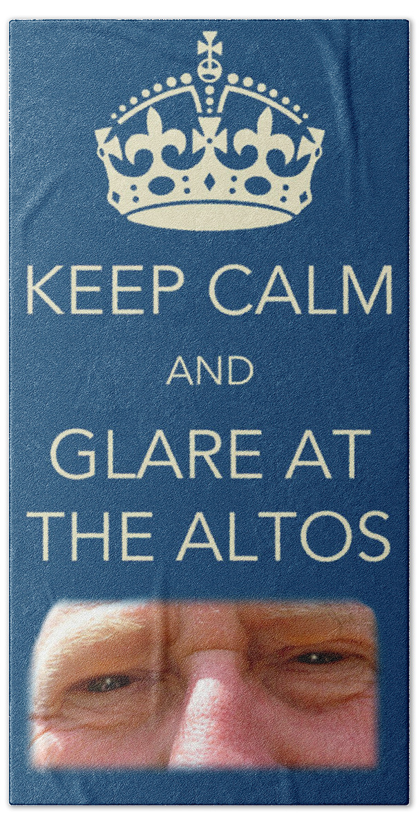 Keep Calm Beach Sheet featuring the photograph Keep Calm and Glare at the Altos by Jenny Setchell