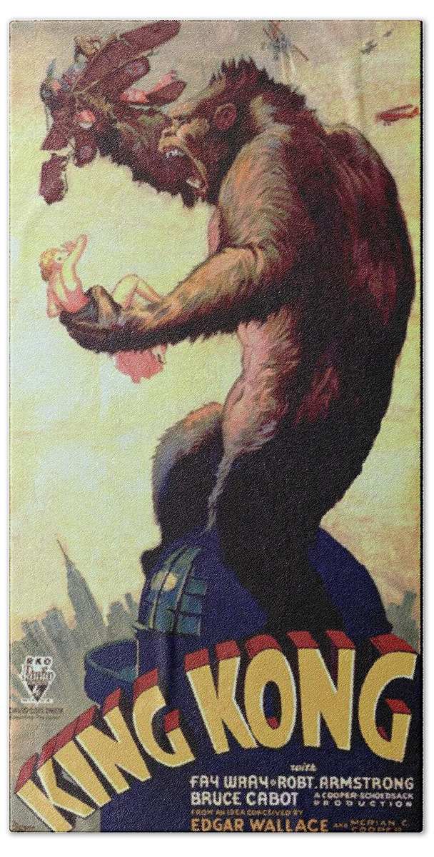 King Kong Beach Towel featuring the photograph King Kong by Movie Poster Prints