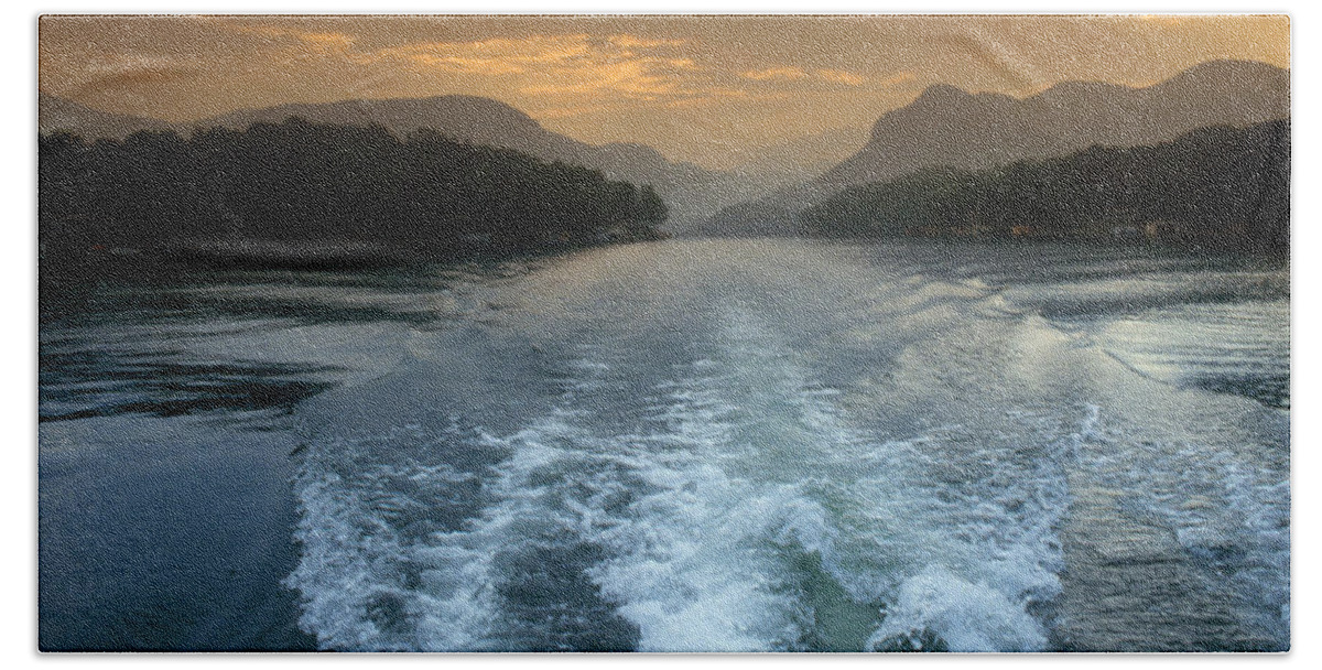 North Carolina Beach Towel featuring the photograph Lake Lure, Nc by Bruce Roberts