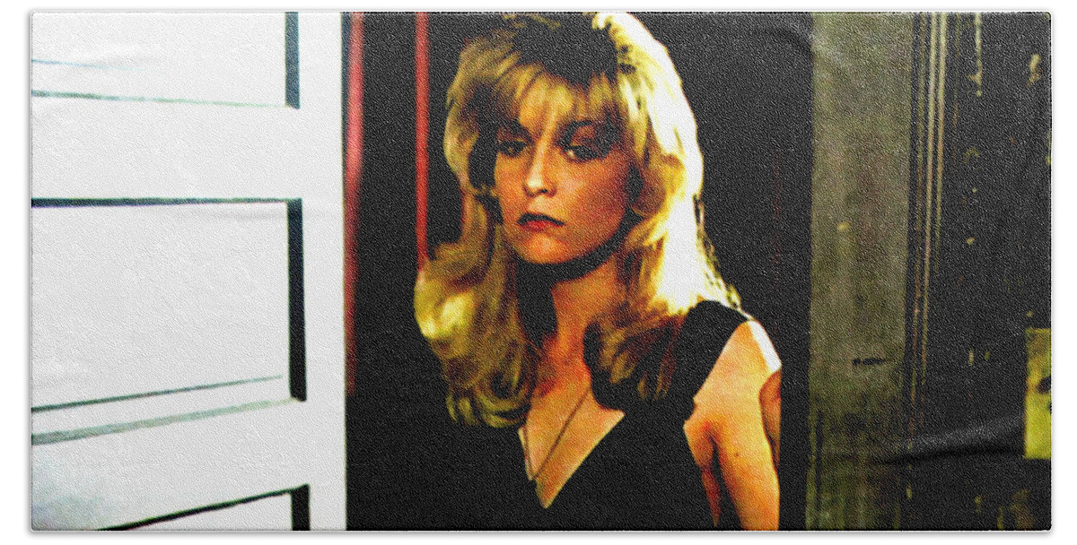Laura Palmer Beach Towel featuring the painting Laura's Dream by Ludzska