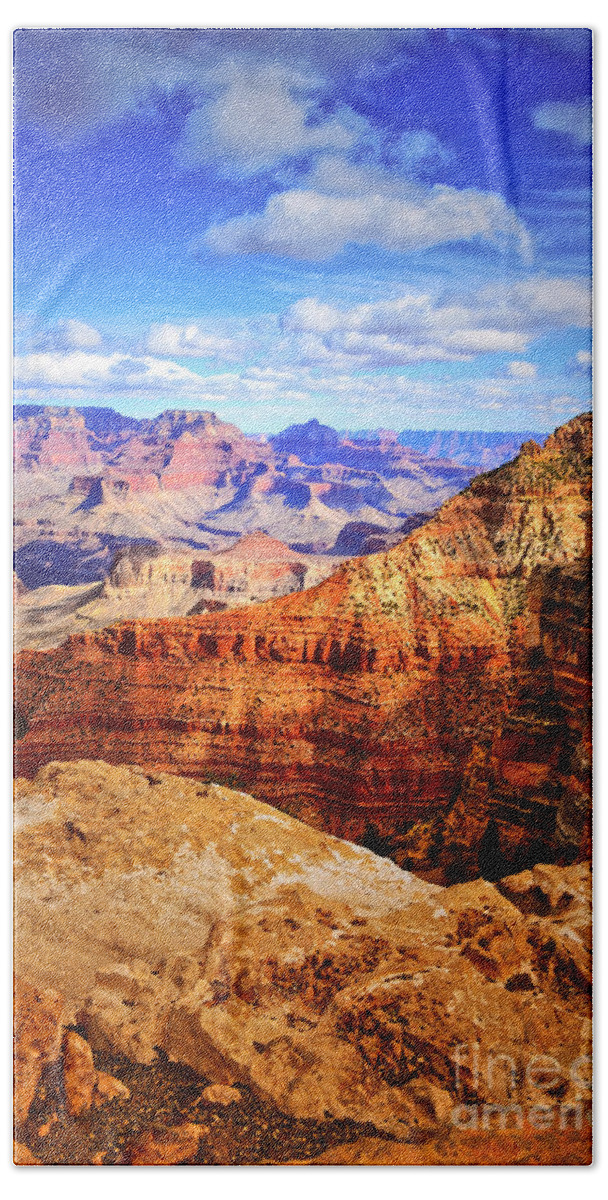 Canyon Beach Sheet featuring the photograph Layers of the Canyon by Tara Turner