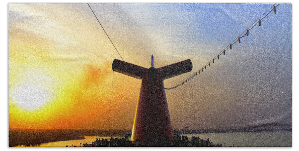Carnival Beach Towel featuring the photograph Leaving New Orleans by Jason Politte