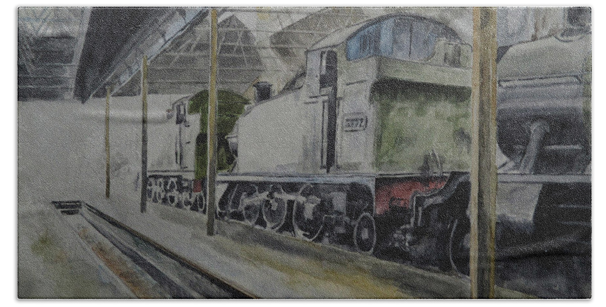 Railway Beach Sheet featuring the painting Light My Fire by Martin Howard