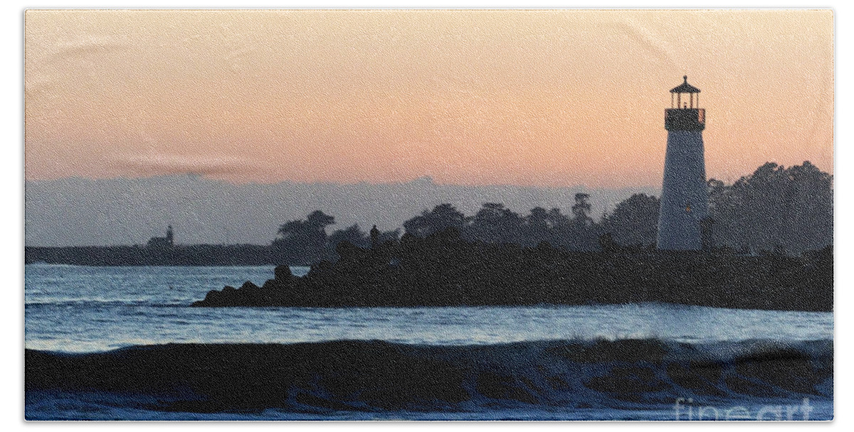Lighthouse Beach Towel featuring the photograph Lighthouses of Santa Cruz by Paul Topp