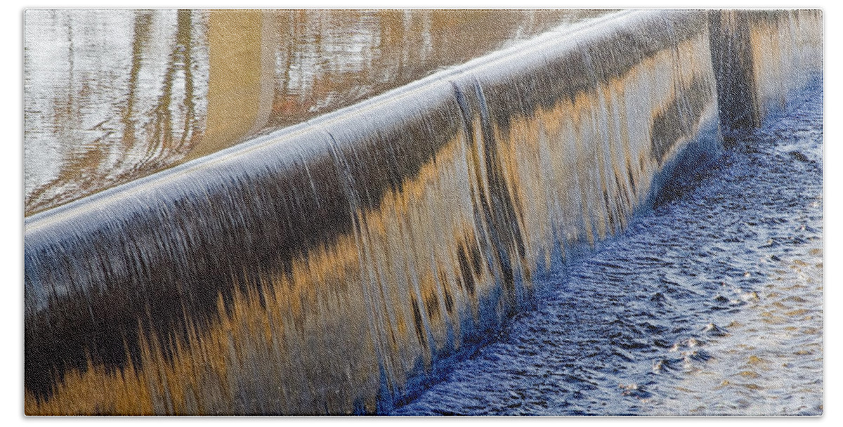 Liquid Bronze And Sapphire Beach Towel featuring the photograph Liquid Bronze and Sapphire by Gary Holmes