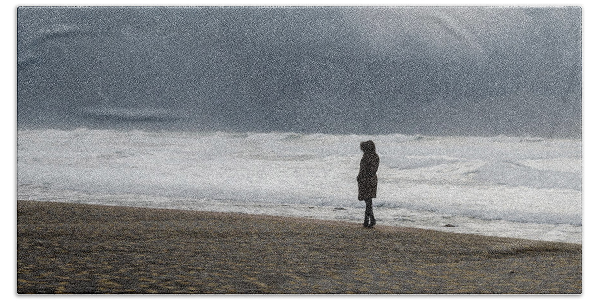 Sea Beach Sheet featuring the photograph Loneliness by Michael Goyberg