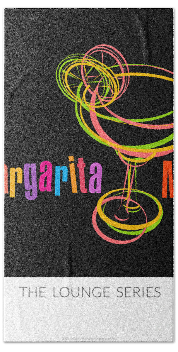 Lounge Series - Drinks Beach Sheet featuring the photograph Lounge Series - Margarita Me by Mary Machare