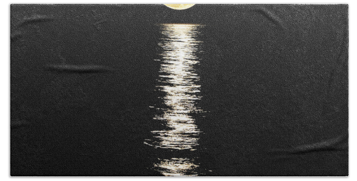 Moon Beach Towel featuring the photograph Lunar Lane 02 by Al Powell Photography USA