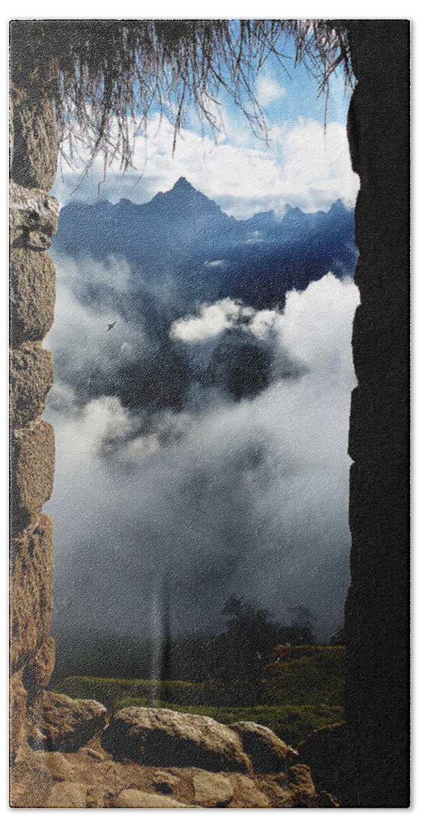 Peru Beach Towel featuring the photograph Machu Picchu Peru 4 by Xueling Zou