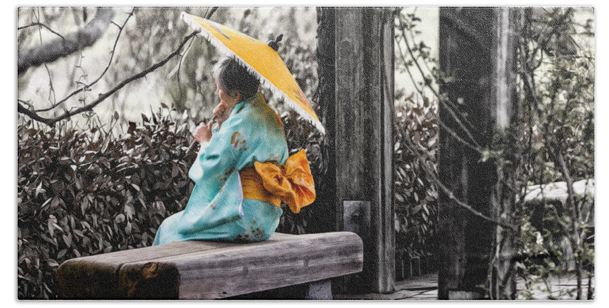 Kimono Beach Sheet featuring the photograph Madame Butterfly by Edward Kreis