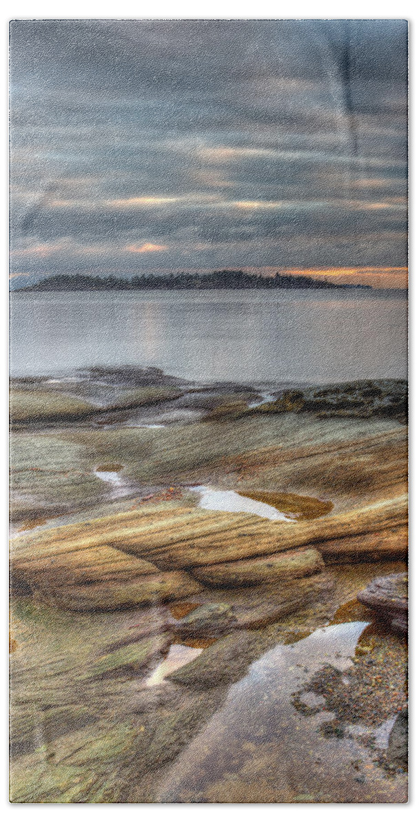 Landscape Beach Towel featuring the photograph Madrona Sunrise by Randy Hall