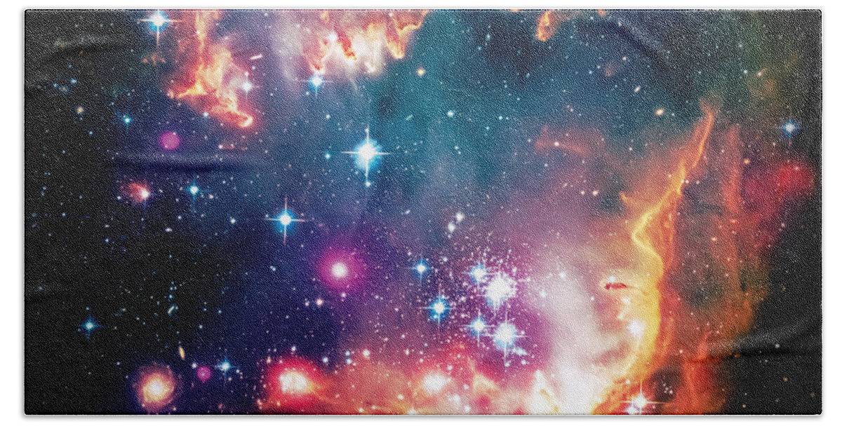 Universe Beach Sheet featuring the photograph Magellanic Cloud 1 by Jennifer Rondinelli Reilly - Fine Art Photography