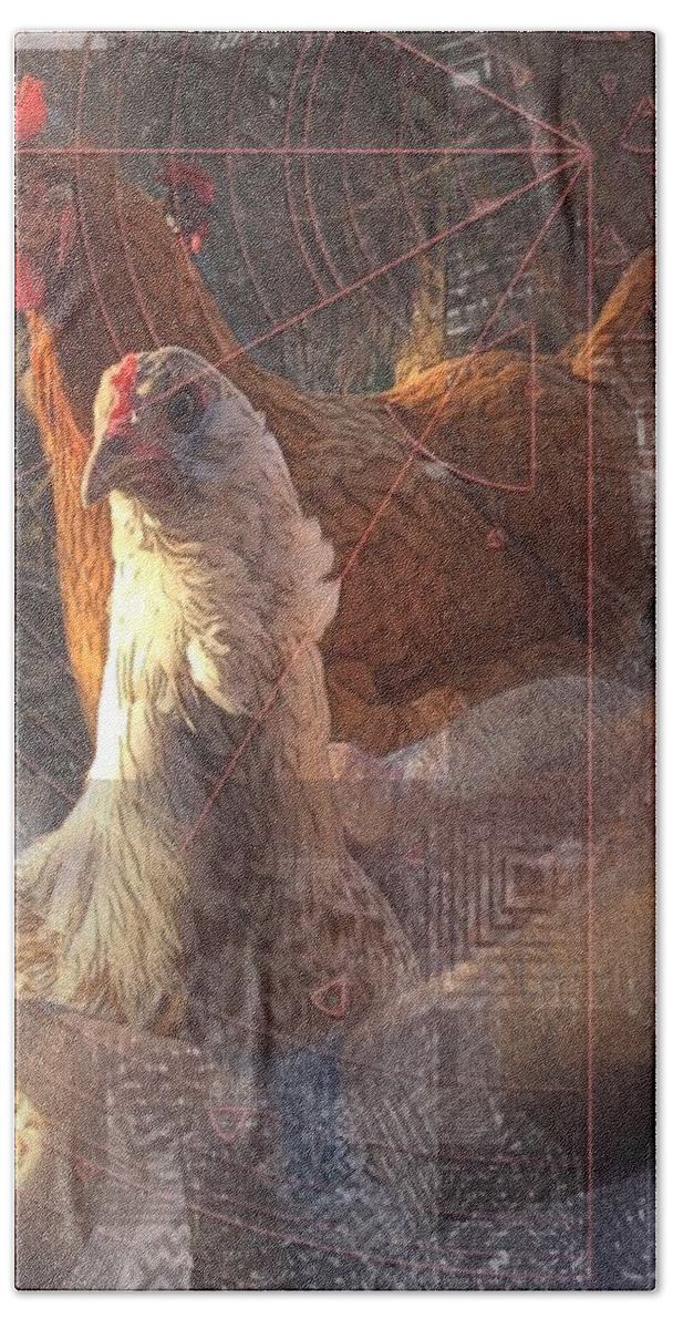 Chickens Beach Towel featuring the photograph Magic land by Suzy Norris