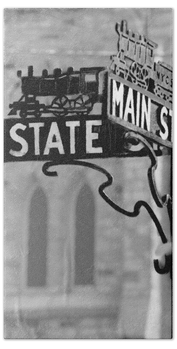 Main Street Beach Towel featuring the photograph Main St III by Courtney Webster