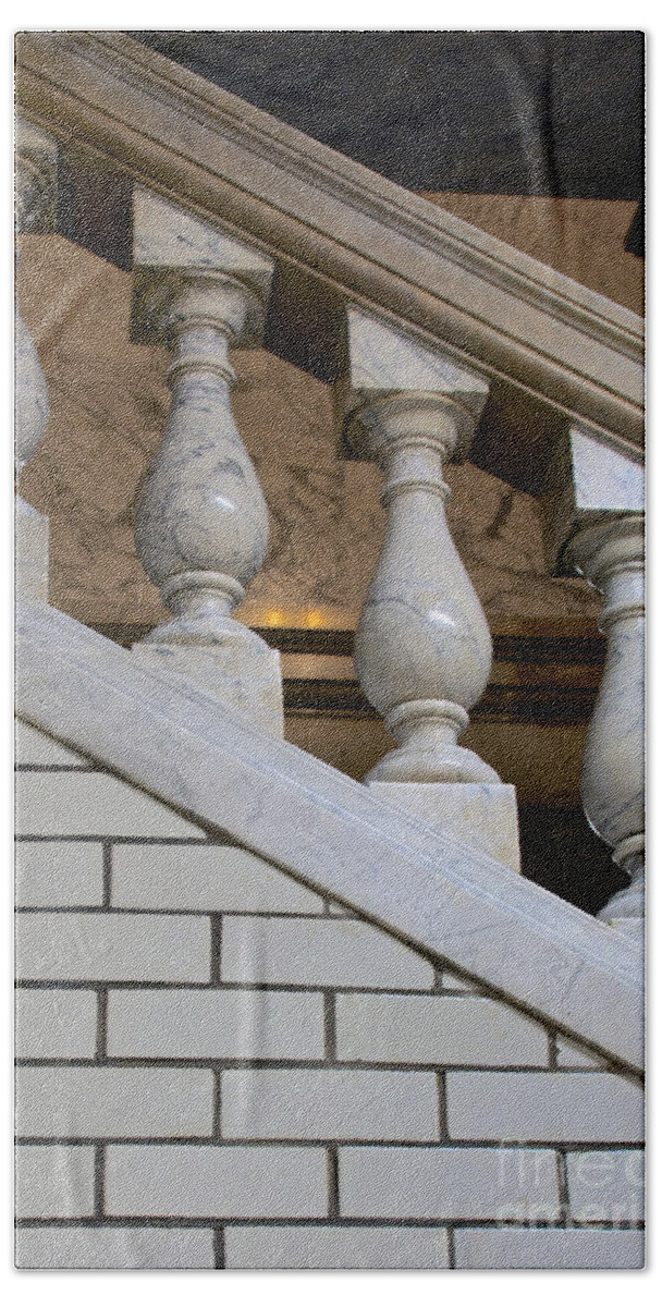 Annapolis Beach Towel featuring the photograph Marble Staircase by Mark Dodd