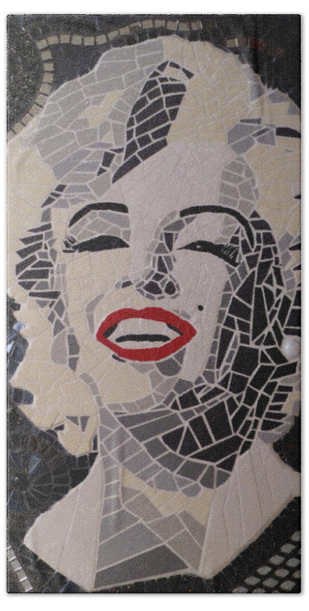 Marilyn Monroe Beach Towel featuring the photograph Marilyn by Adriana Zoon