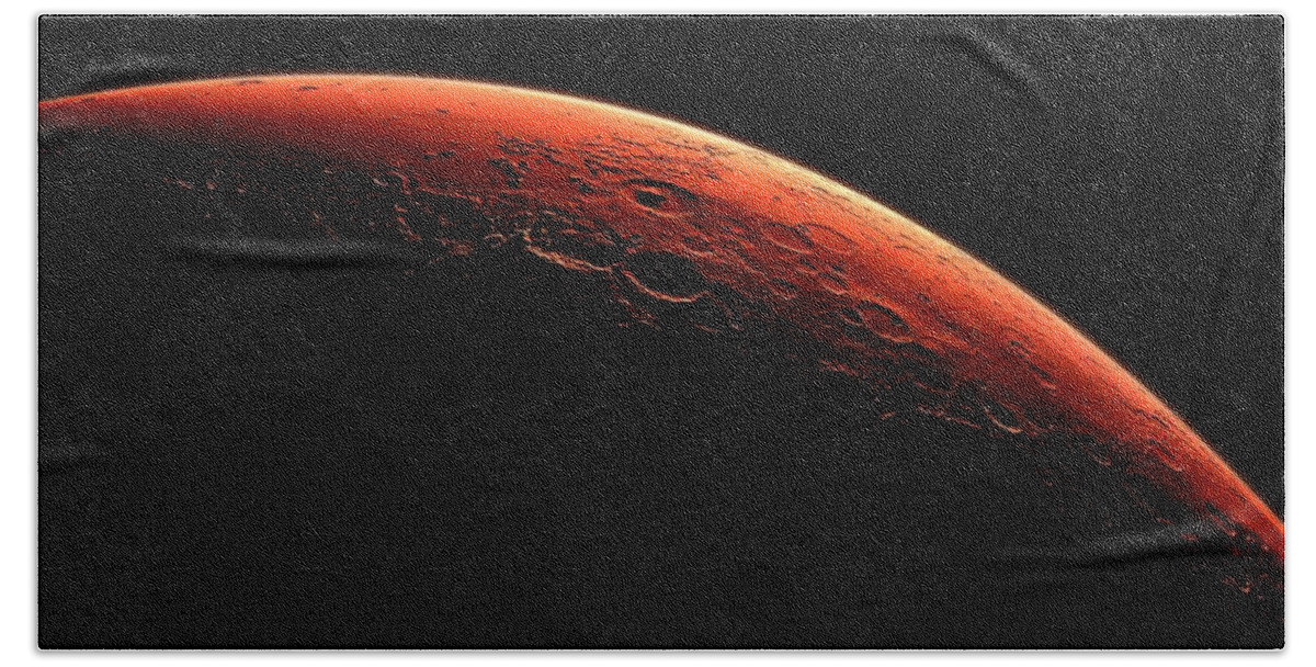Mars Beach Towel featuring the photograph Mars Sunrise by Benjamin Yeager