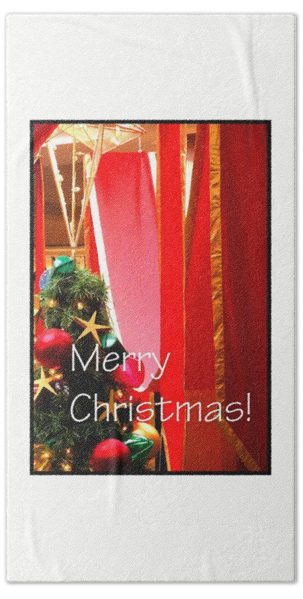 Celebrate Beach Towel featuring the photograph Merry Christmas 5606 by Jerry Sodorff