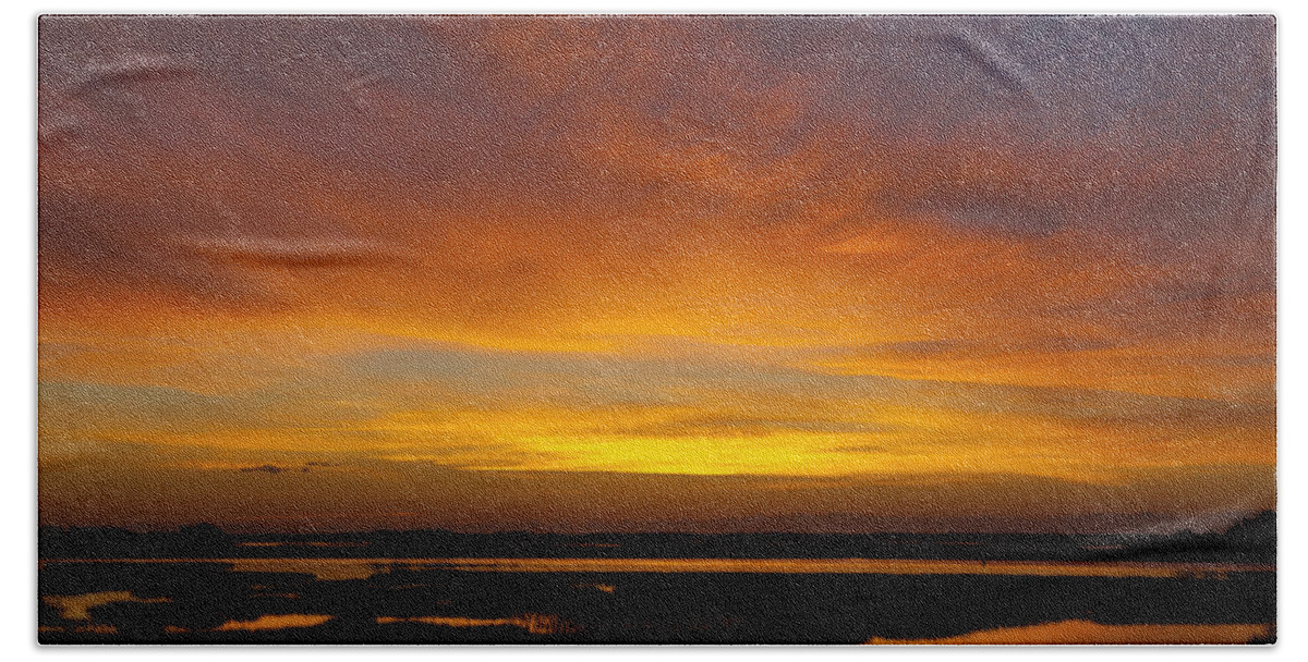 Skyscape Beach Towel featuring the photograph MESSAGE FROM THE UNIVERSE Sunrise Photograph By Jo Ann Tomaselli by Jo Ann Tomaselli