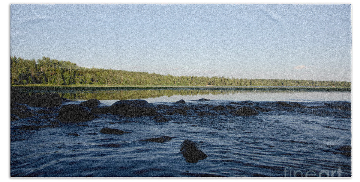 Itasca Beach Sheet featuring the photograph Mississippi Headwater and Lake Itasca by Cassie Marie Photography