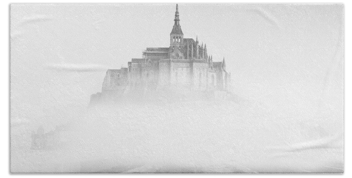 Mont Saint-michel Beach Towel featuring the photograph Mont Saint-Michel by Sebastian Musial