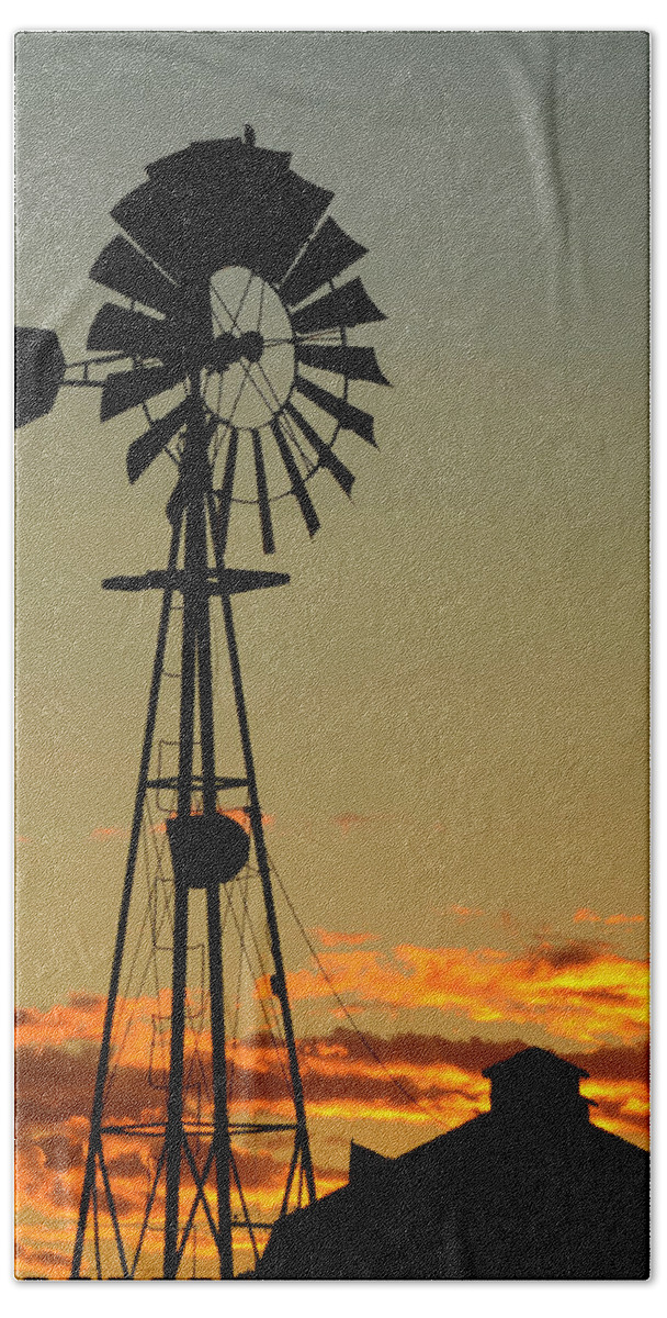 Dakota Beach Towel featuring the photograph Morning at the Farm by Greni Graph