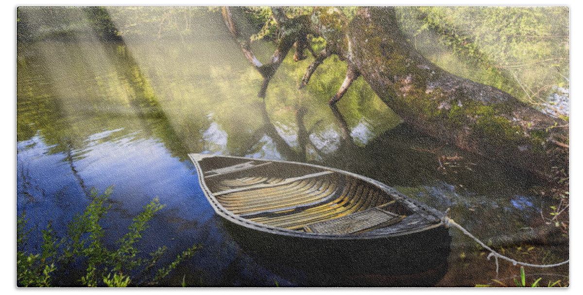 Appalachia Beach Towel featuring the photograph Morning Mists by Debra and Dave Vanderlaan