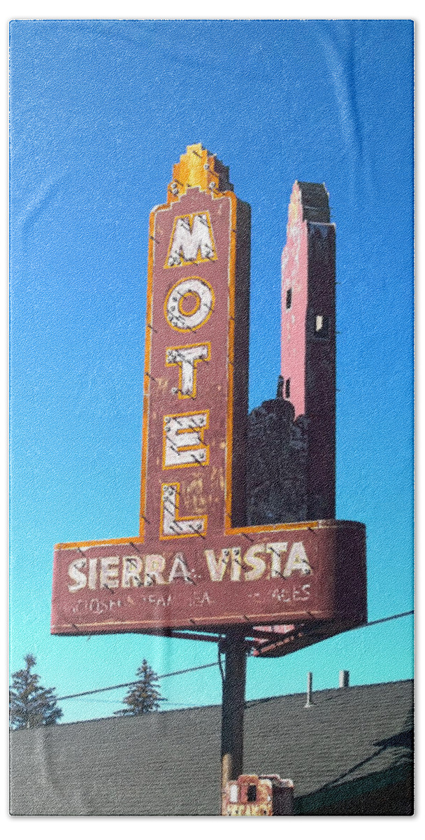 Motel Beach Towel featuring the photograph Mother Road Motel by Joshua House