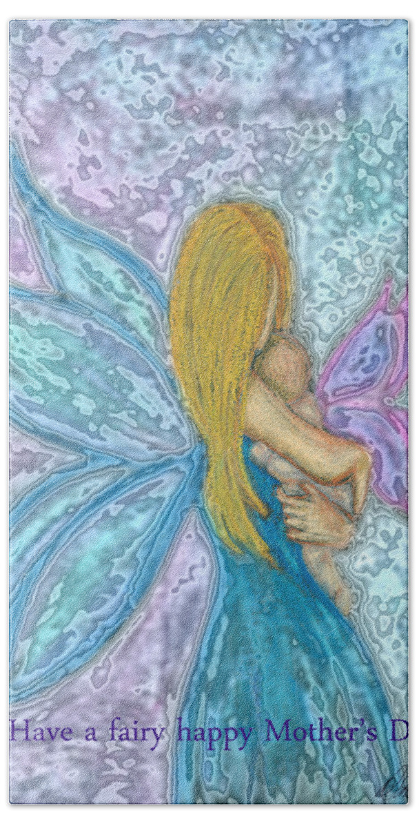 Fairy Beach Towel featuring the photograph Mother's Day Fairy by Diana Haronis