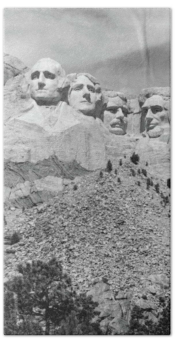 Photography Beach Towel featuring the photograph Mount Rushmore South Dakota Usa by Vintage Images