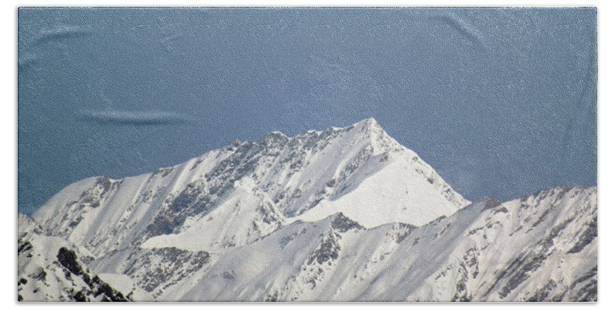 Mountain Beach Towel featuring the photograph Mountain of Peace - Himalayas by Ramabhadran Thirupattur