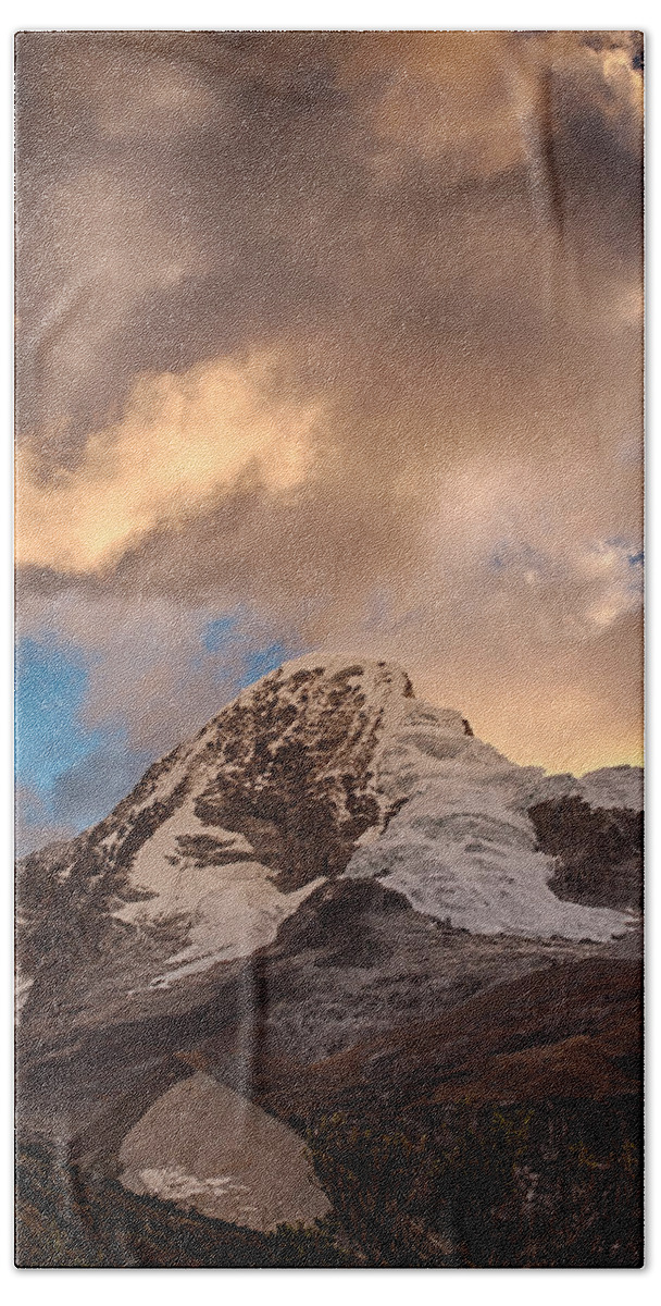 Andean Beach Towel featuring the photograph Mountain of the Santa Cruz Trek by U Schade