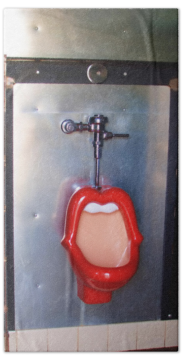 Mouth Urinal Beach Sheet featuring the photograph Mouth Urinal two by Cathy Anderson
