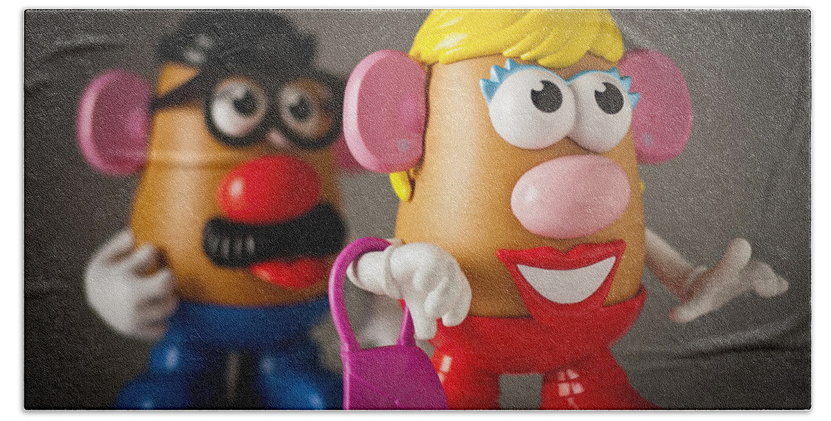Mrs Beach Sheet featuring the photograph Mrs. Potato Head by Bradley R Youngberg