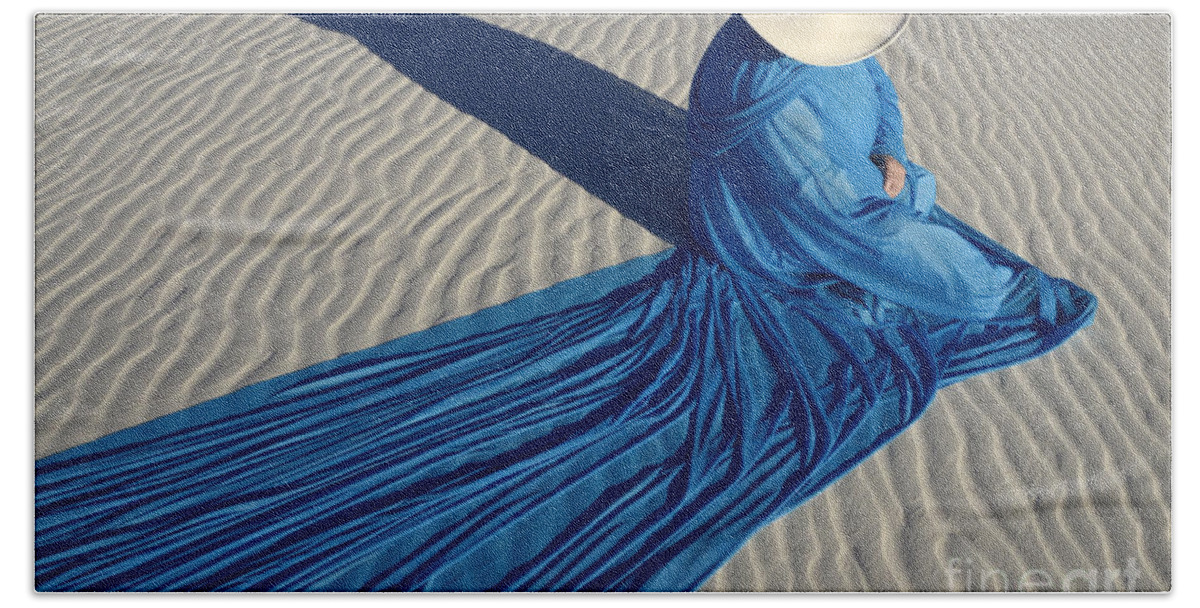 Into The Mystic Beach Towel featuring the photograph Mystic Blue 1 by Bob Christopher