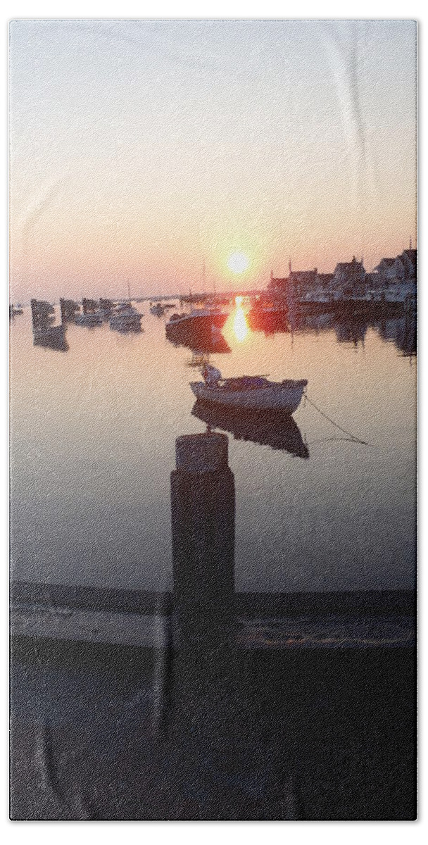 Nantucket Beach Towel featuring the photograph Nantucket Sunrise 2 by Robert Nickologianis