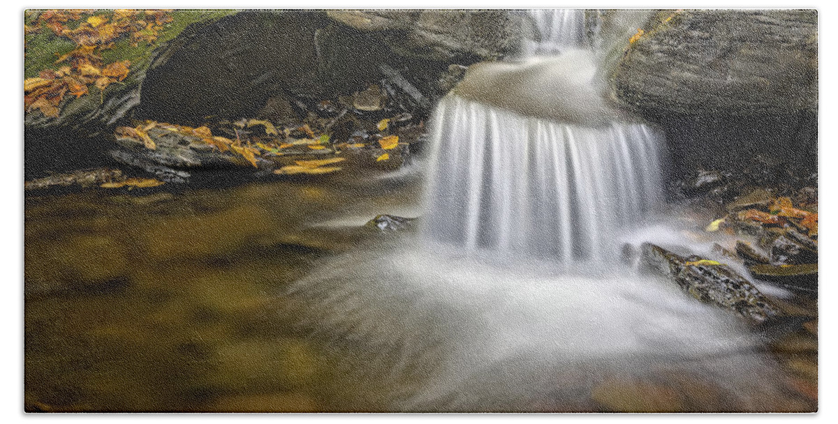Water Beach Towel featuring the photograph Natures Stream by Susan Candelario