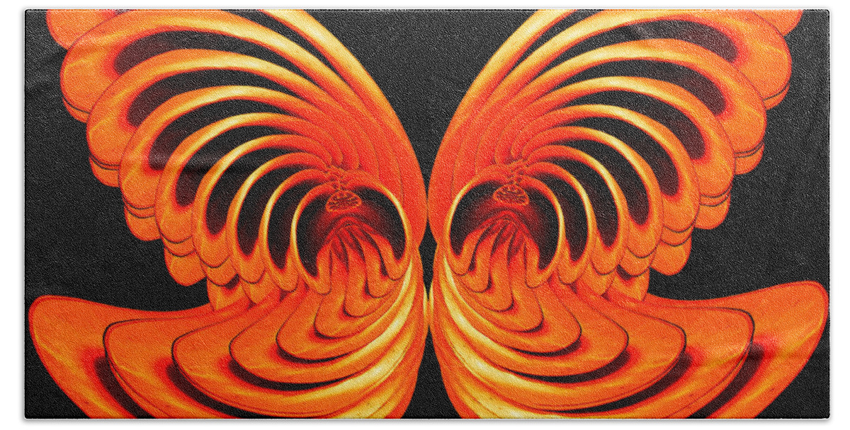Composite Beach Towel featuring the photograph Nautilus Wings by Jim Painter