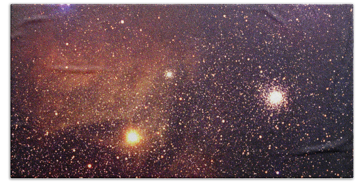 Nebula Beach Towel featuring the photograph Nebula Ic4606 by Chris Cook