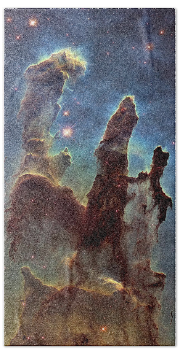 3scape Beach Towel featuring the photograph New Pillars of Creation HD Tall by Adam Romanowicz
