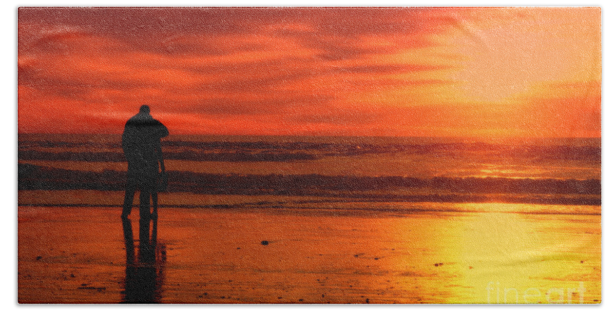 Sunset Beach Towel featuring the photograph New Year's Love by Diana Sainz by Diana Raquel Sainz