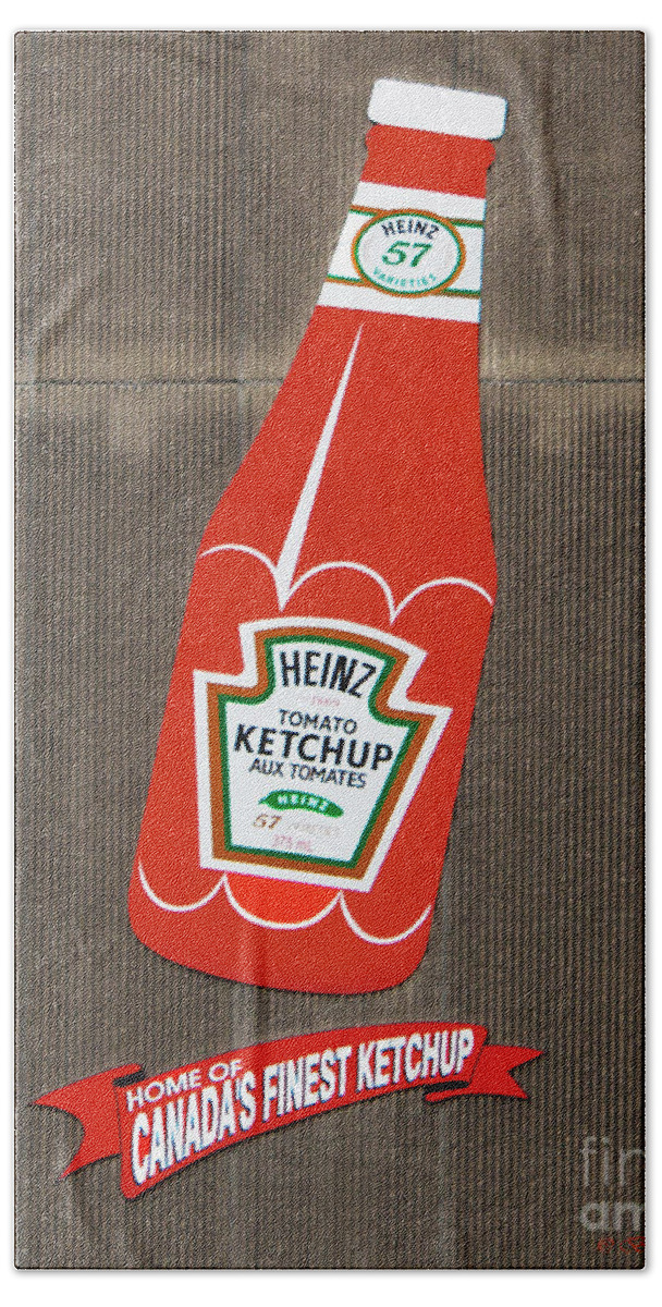 Heinz Ketchup Beach Towel featuring the photograph No More Ketchup by Barbara McMahon
