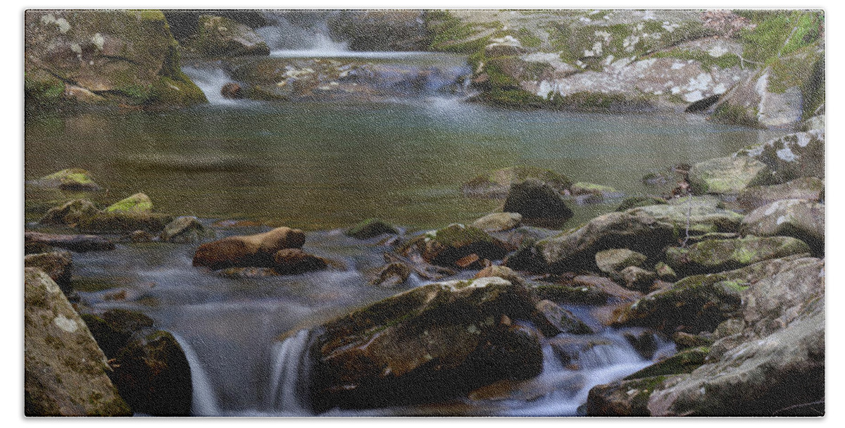 North Prong Of Flat Fork Creek Beach Towel featuring the photograph North Prong Of Flat Fork Creek by Daniel Reed