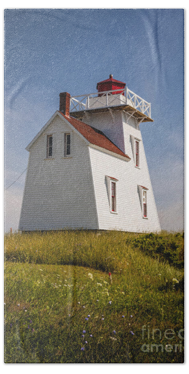 Lighthouse Beach Towel featuring the photograph North Rustico Lighthouse 3 by Elena Elisseeva