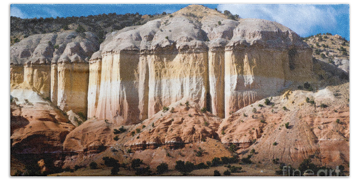 Cliffs Beach Towel featuring the photograph Northern New Mexico by Roselynne Broussard