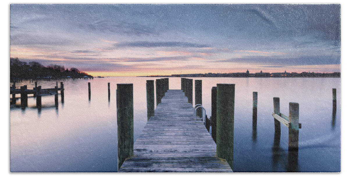 Severn River Beach Towel featuring the photograph Nothing Gold Will Stay by Edward Kreis
